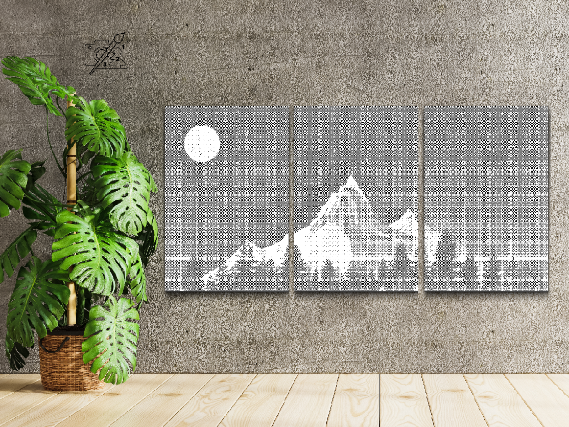 Mountains at night (set of 3) - Dottingo