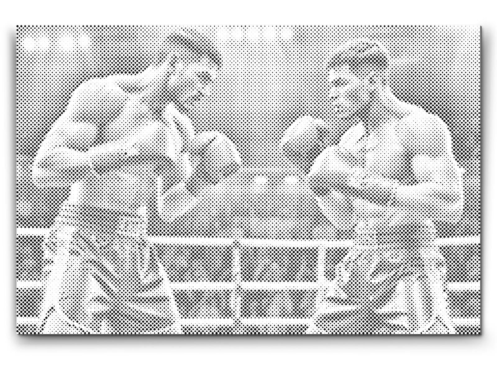 Boxers during a match - Dottingo