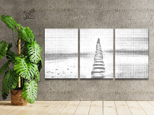 Groyne in the Baltic Sea (set of 3) - Dottingo