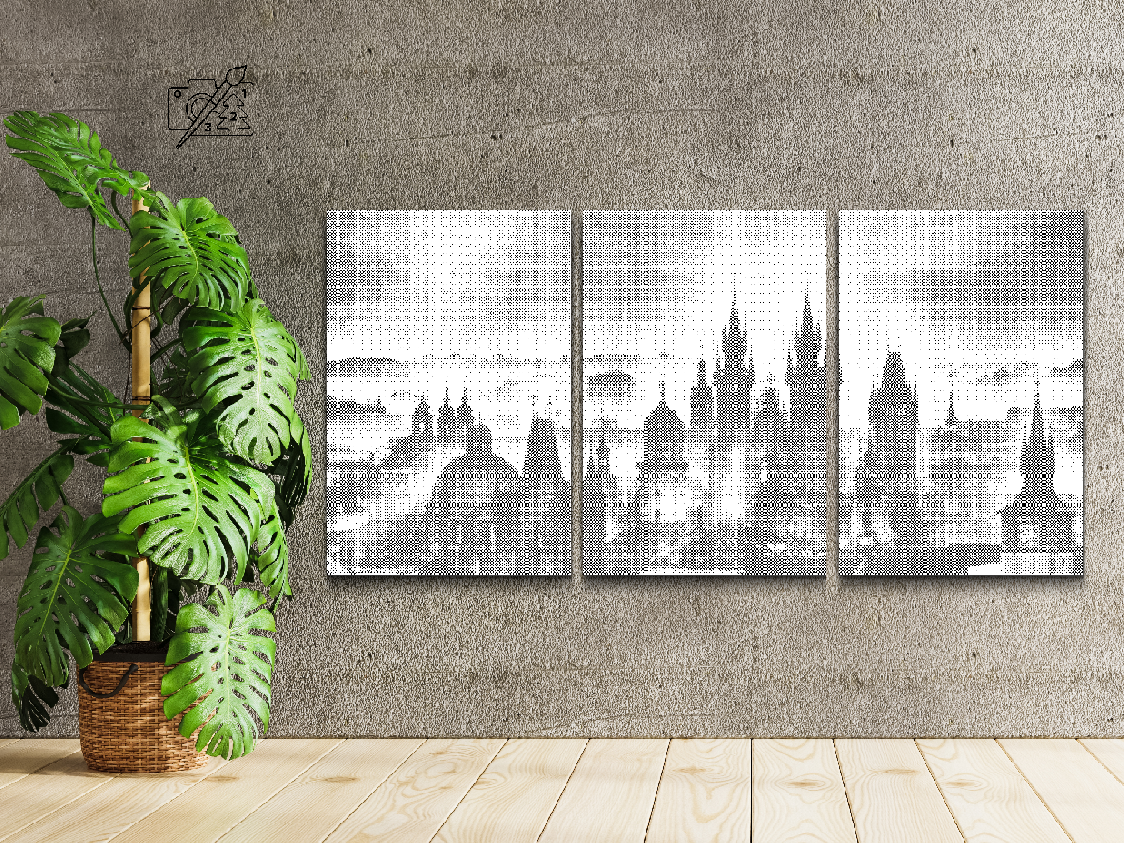 Panorama of Prague (set of 3) - Dottingo