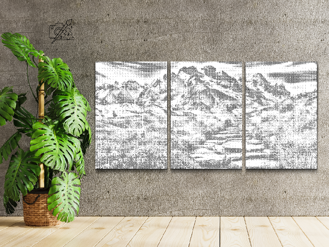 Mountainous Landscape (set of 3) - Dottingo
