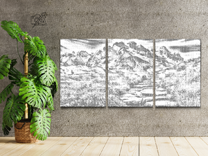 Mountainous Landscape (set of 3) - Dottingo