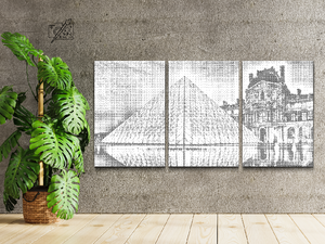 The Louvre Museum in Paris (set of 3) - Dottingo