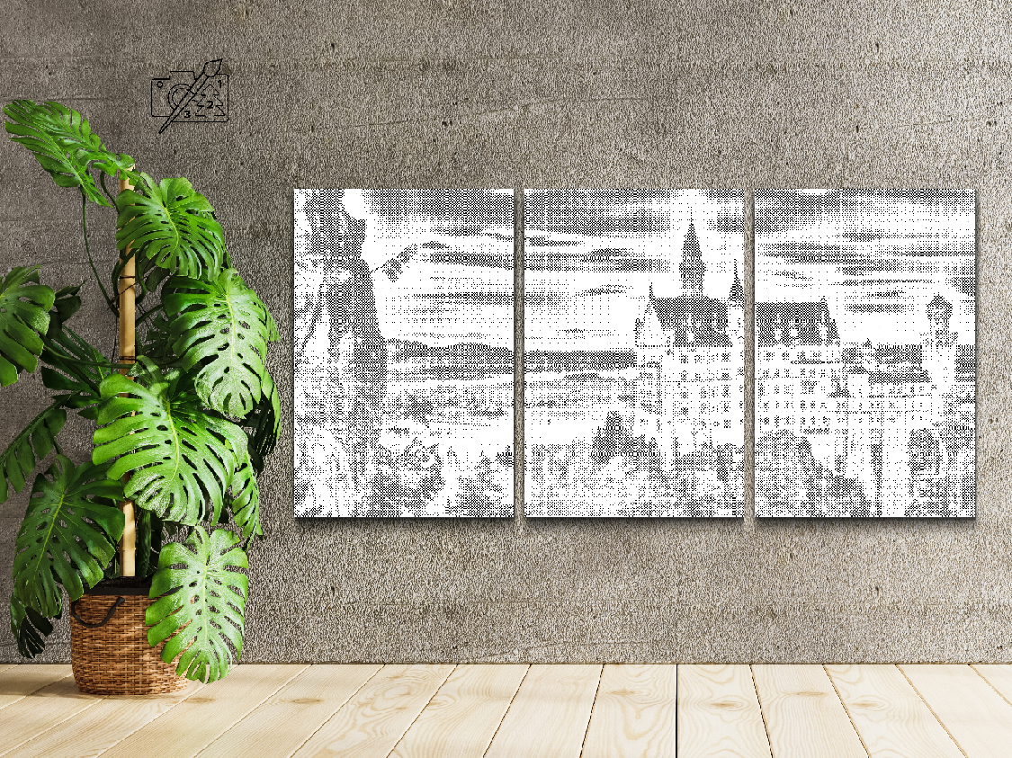 Neuschwanstein Castle in Bavaria (set of 3) - Dottingo