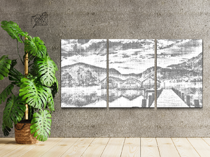 Lake set in beautiful Nature (set of 3) - Dottingo