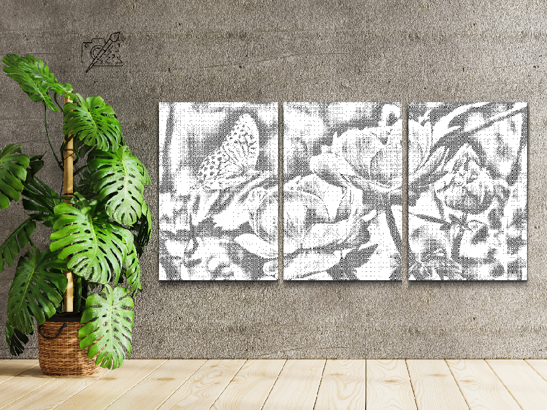 Butterfly sitting on a Flower (set of 3) - Dottingo
