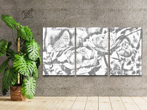 Butterfly sitting on a Flower (set of 3) - Dottingo