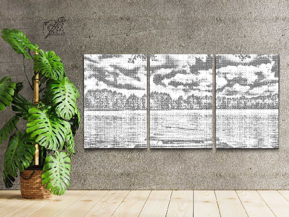 Jetty overlooking nature (set of 3) - Dottingo