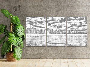Jetty overlooking nature (set of 3) - Dottingo