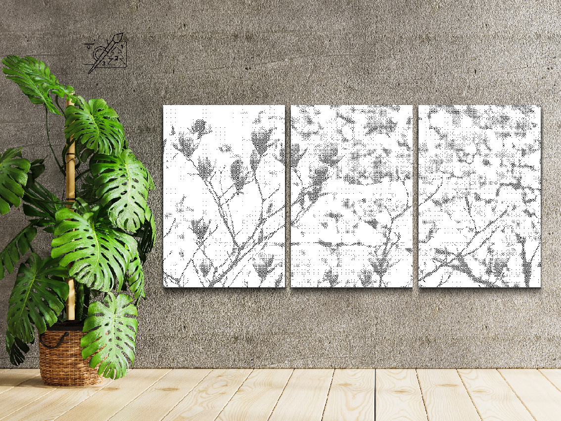 Blossoming Magnolia (Set of 3) - Dottingo