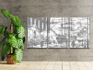 Hamburg at night (set of 3) - Dottingo