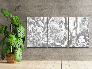 Parrot in the rainforest (set of 3) - Dottingo