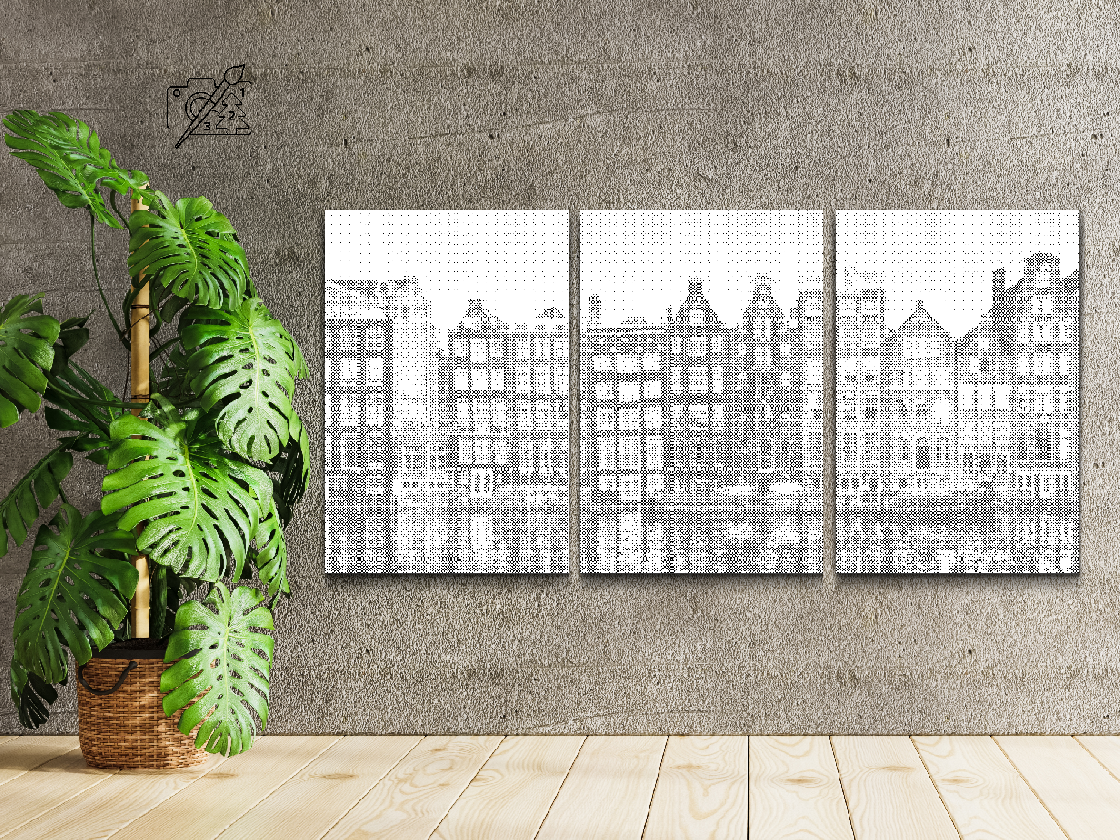 Homes in Amsterdam 2 (set of 3) - Dottingo