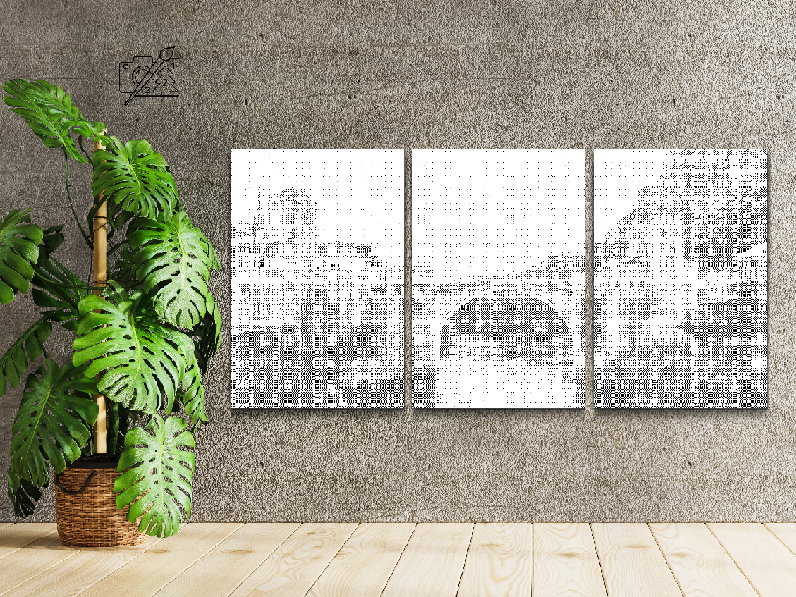 Bridge in the city (set of 3) - Dottingo