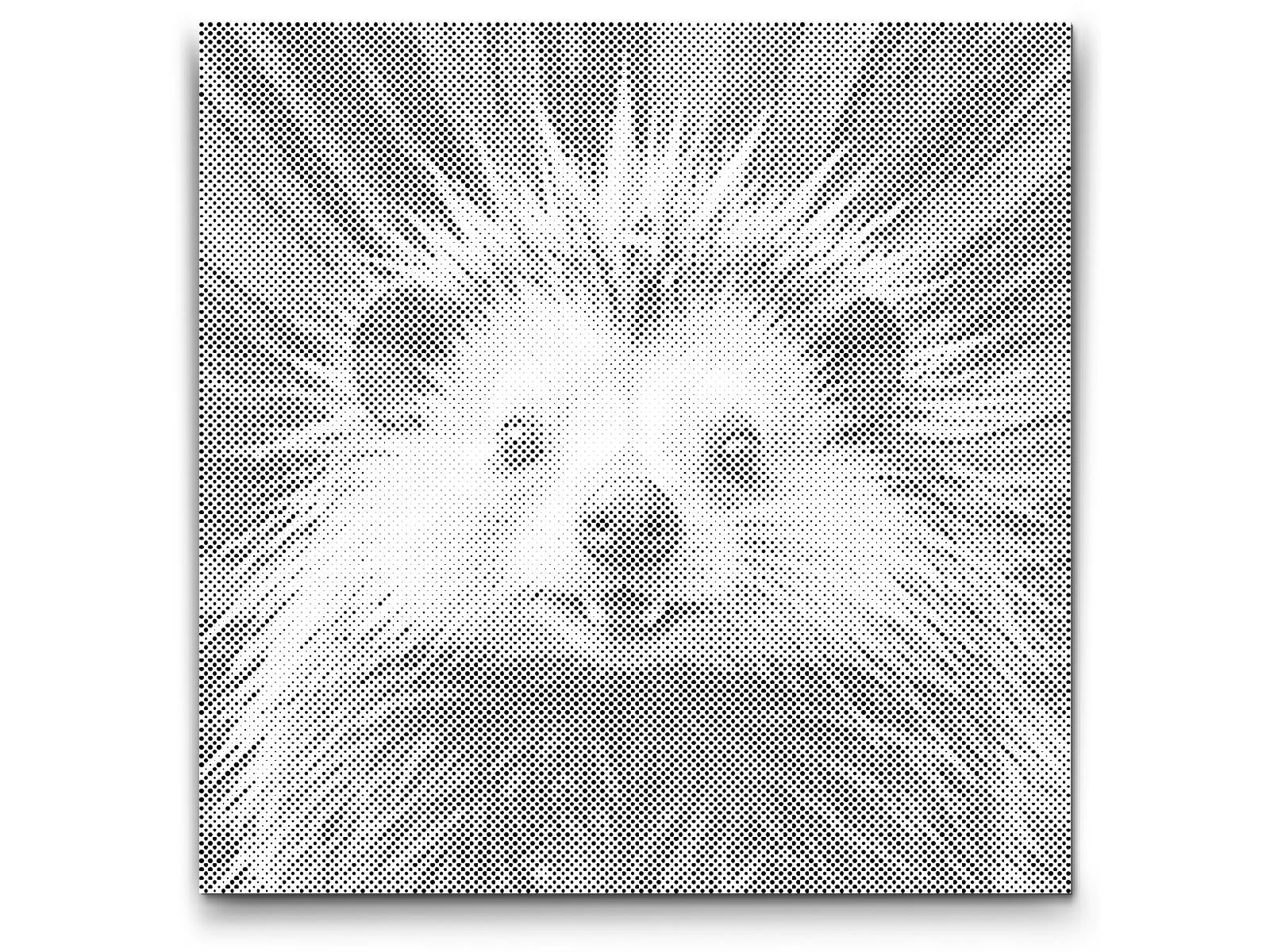 Porcupine in shades of red and blue - Dottingo