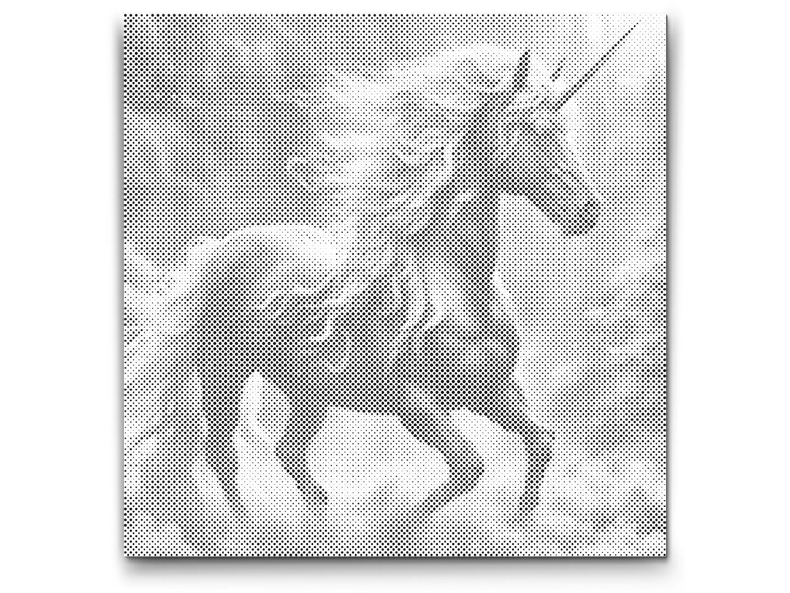 Black and pink unicorn - Dottingo
