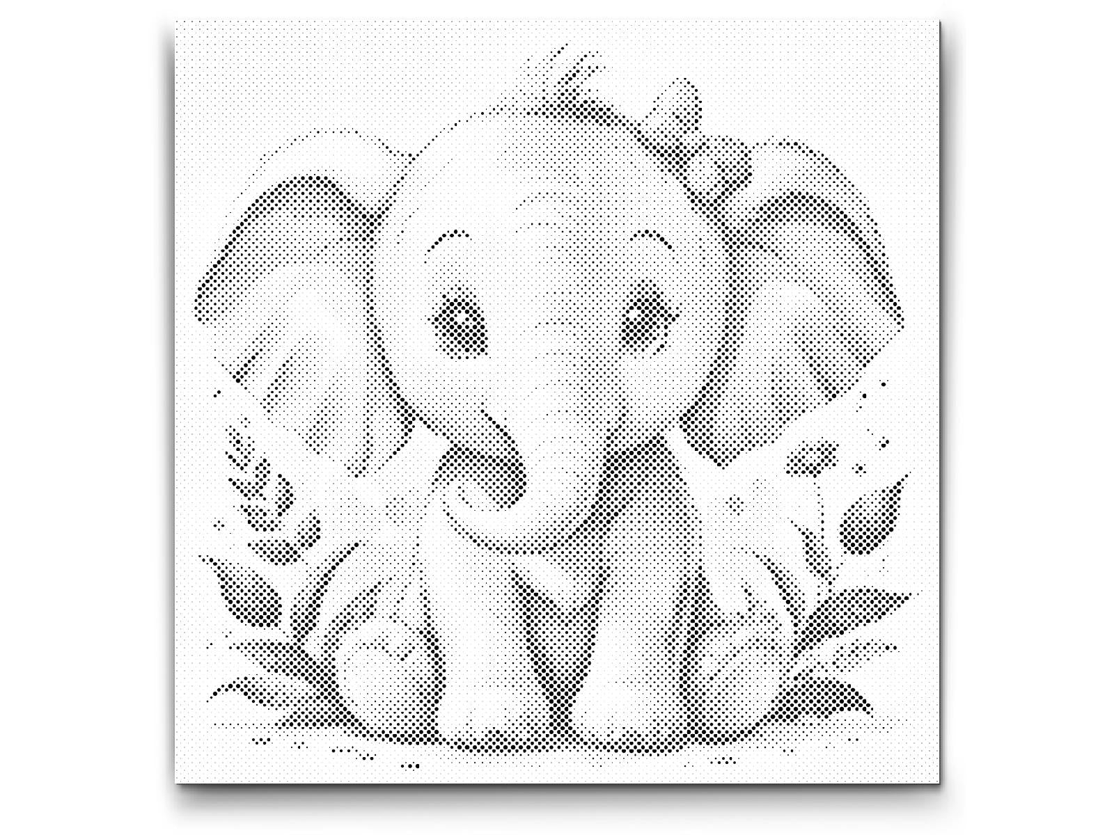 Cute elephant with red cheeks - Dottingo