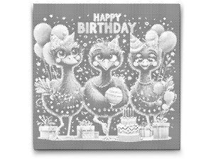 The Ostriches wish you Happy Birthday - Dottingo