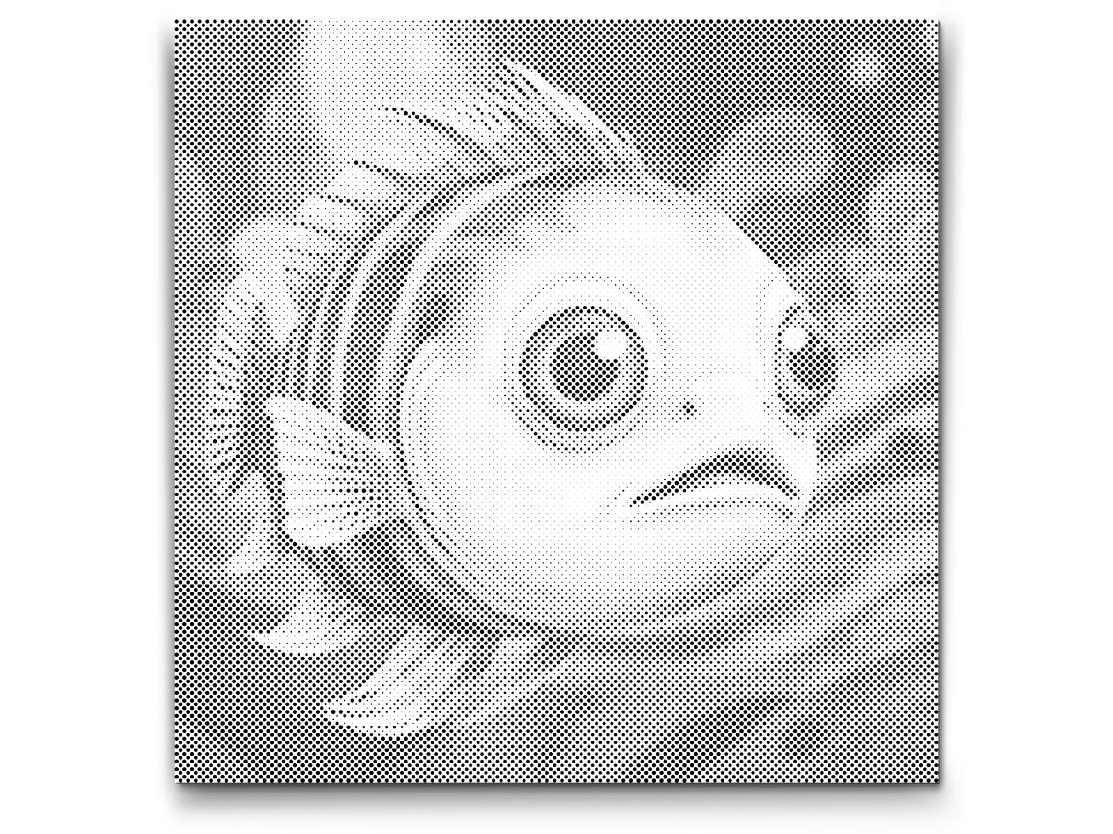 Fish in shades of red and blue - Dottingo