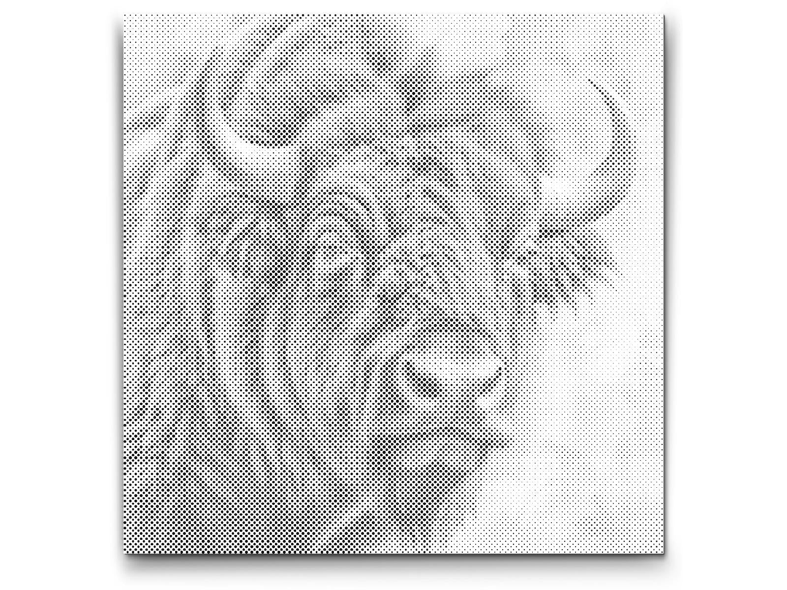 Bison in shades of muted green - Dottingo