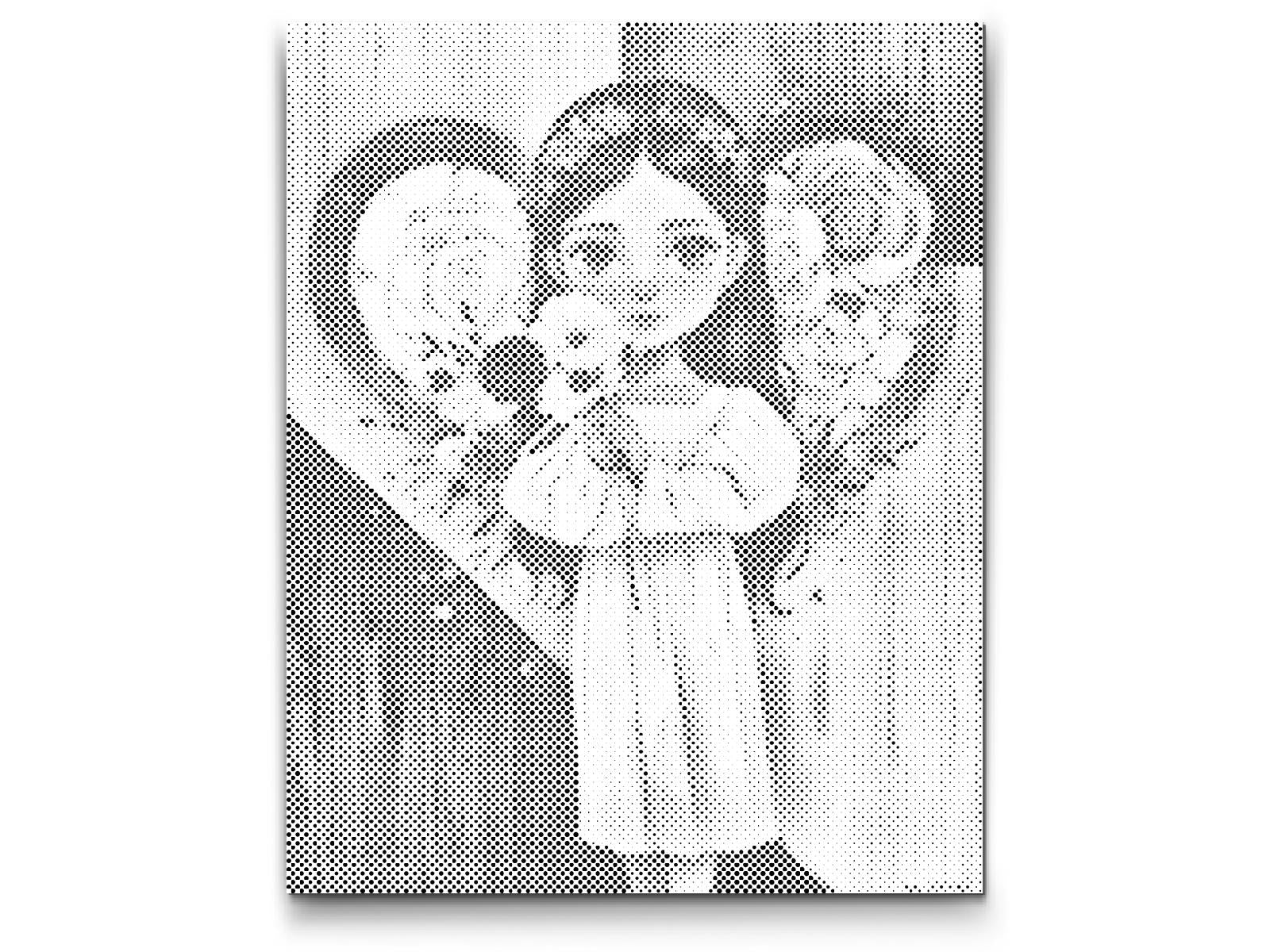 Angel with a bouquet in hand - Dottingo