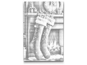 Christmas socks on the fireplace - Dottingo
