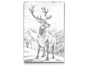 Deer in snowy mountains - Dottingo