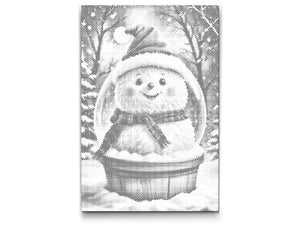 Snow globe with a snowman - Dottingo