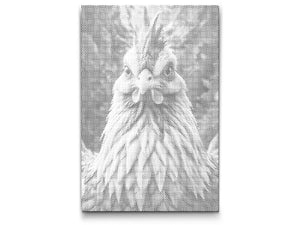 Hen in shades of dark turquoise - Dottingo