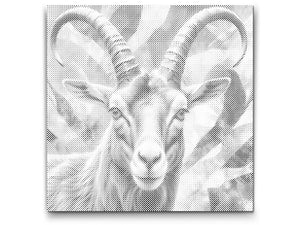 Ibex in shades of muted green - Dottingo