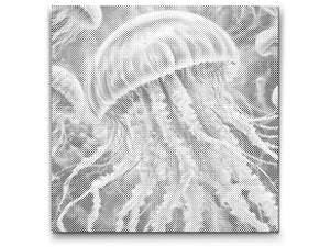 Jellyfish in shades of muted green - Dottingo