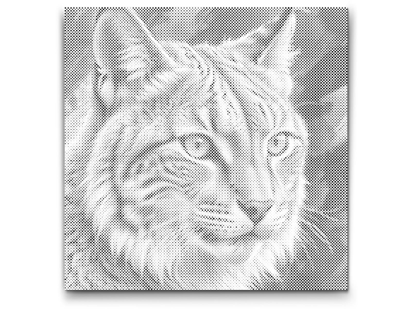 Lynx in shades of muted green - Dottingo