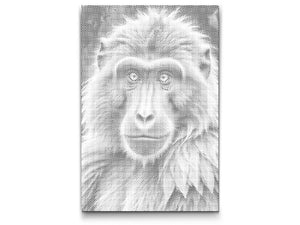 Baboon in shades of dark turquoise - Dottingo