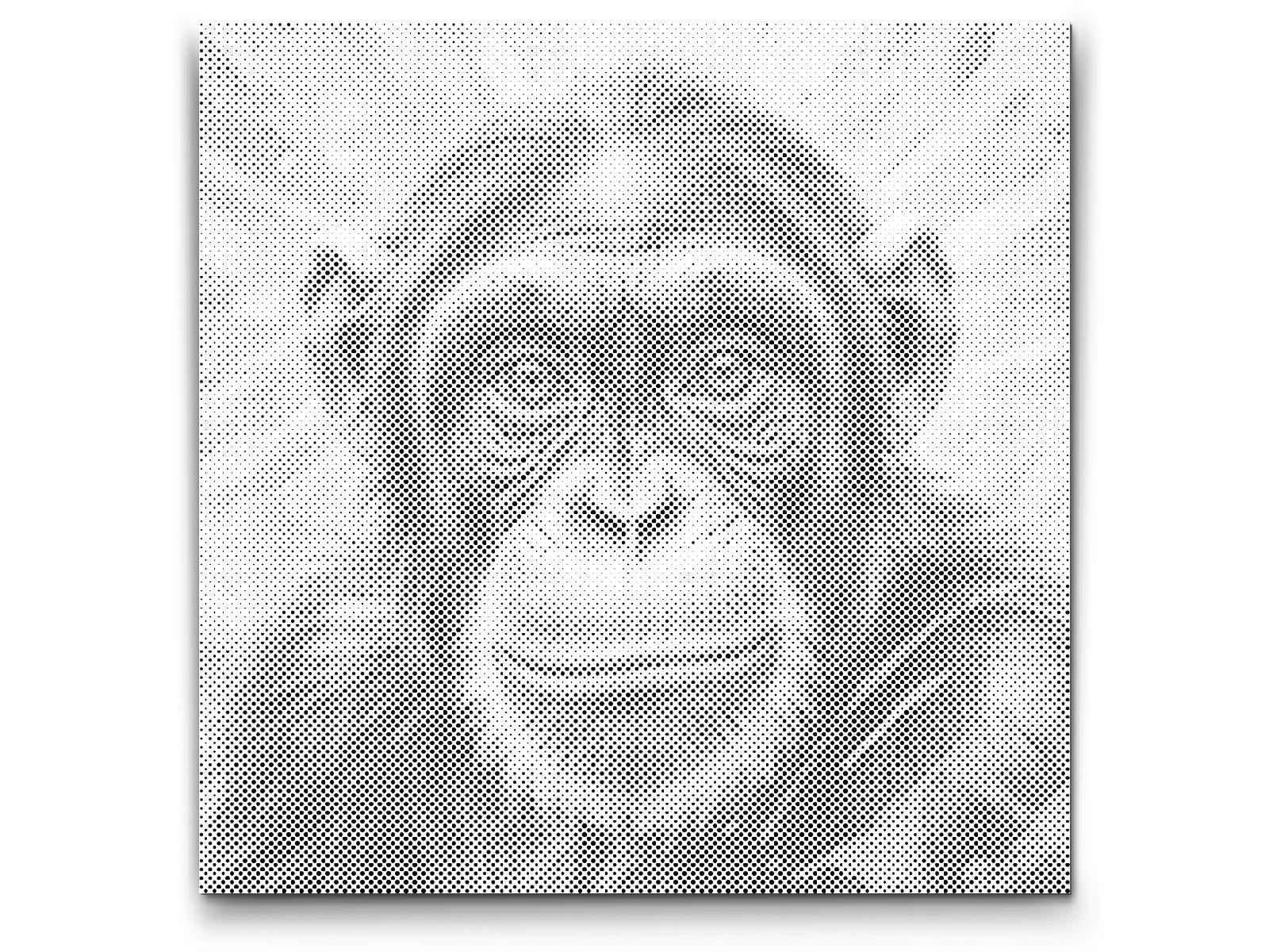 Chimpanzee in shades of pink - Dottingo