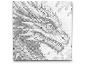 Dragon in shades of red and blue - Dottingo