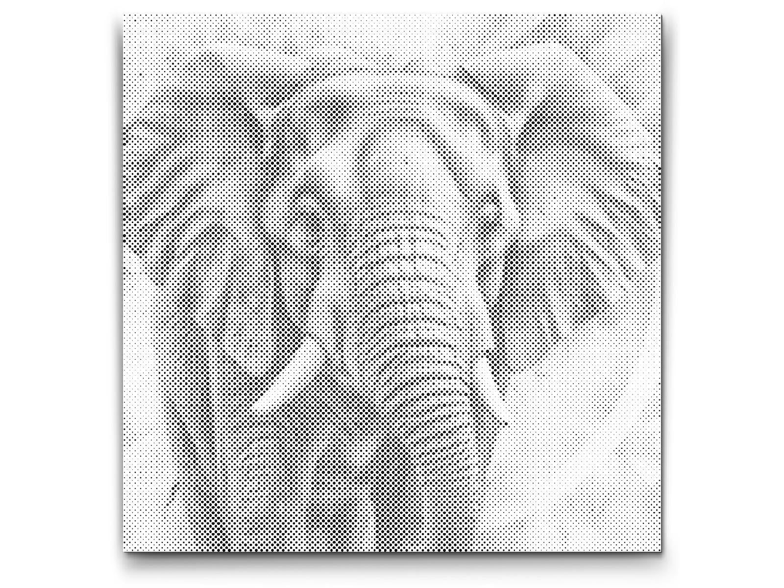 Elephant in shades of turquoise and orange - Dottingo
