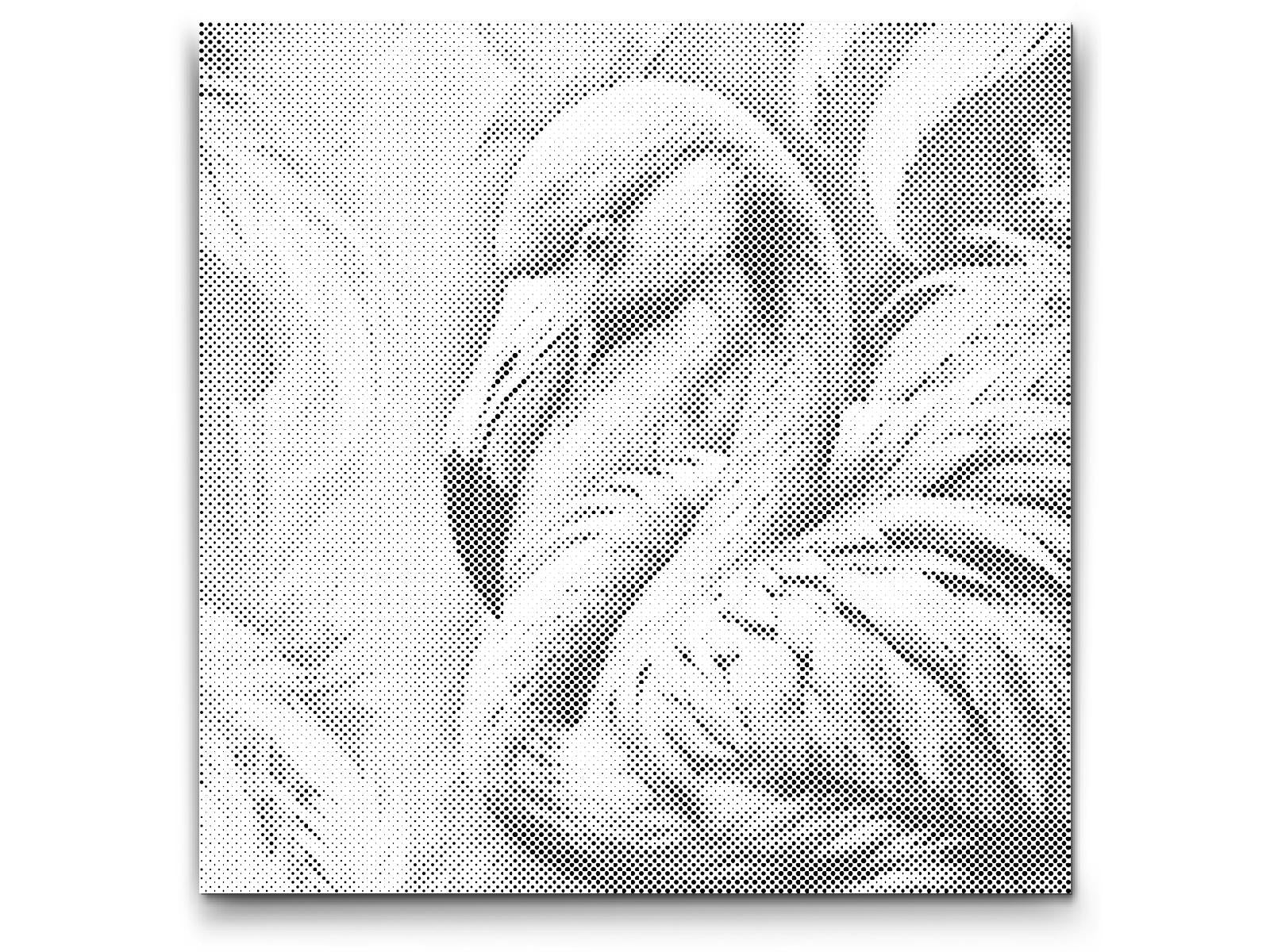 Flamingo in shades of muted green - Dottingo