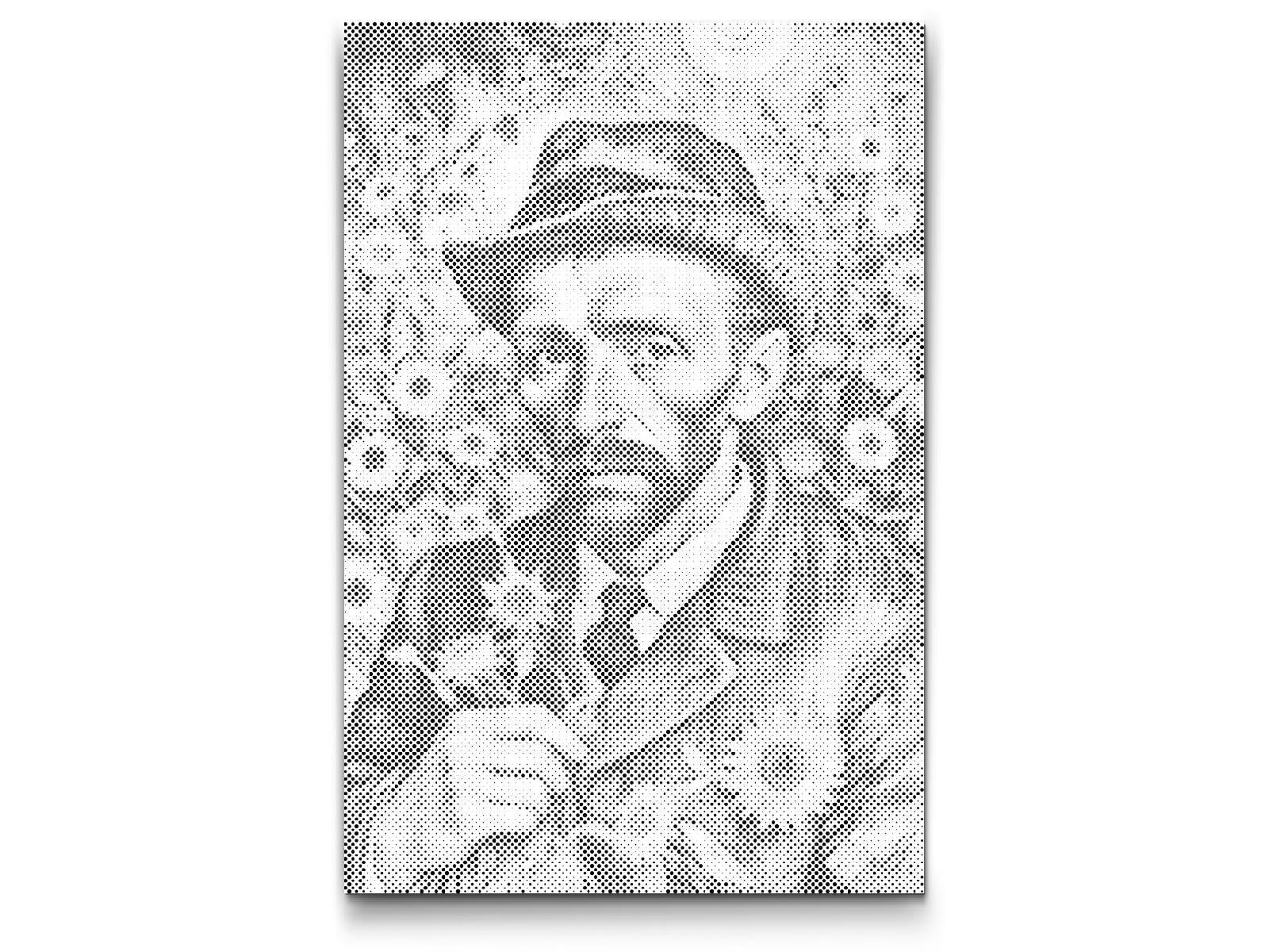 Vincent Van Gogh in a sunflower field - Dottingo