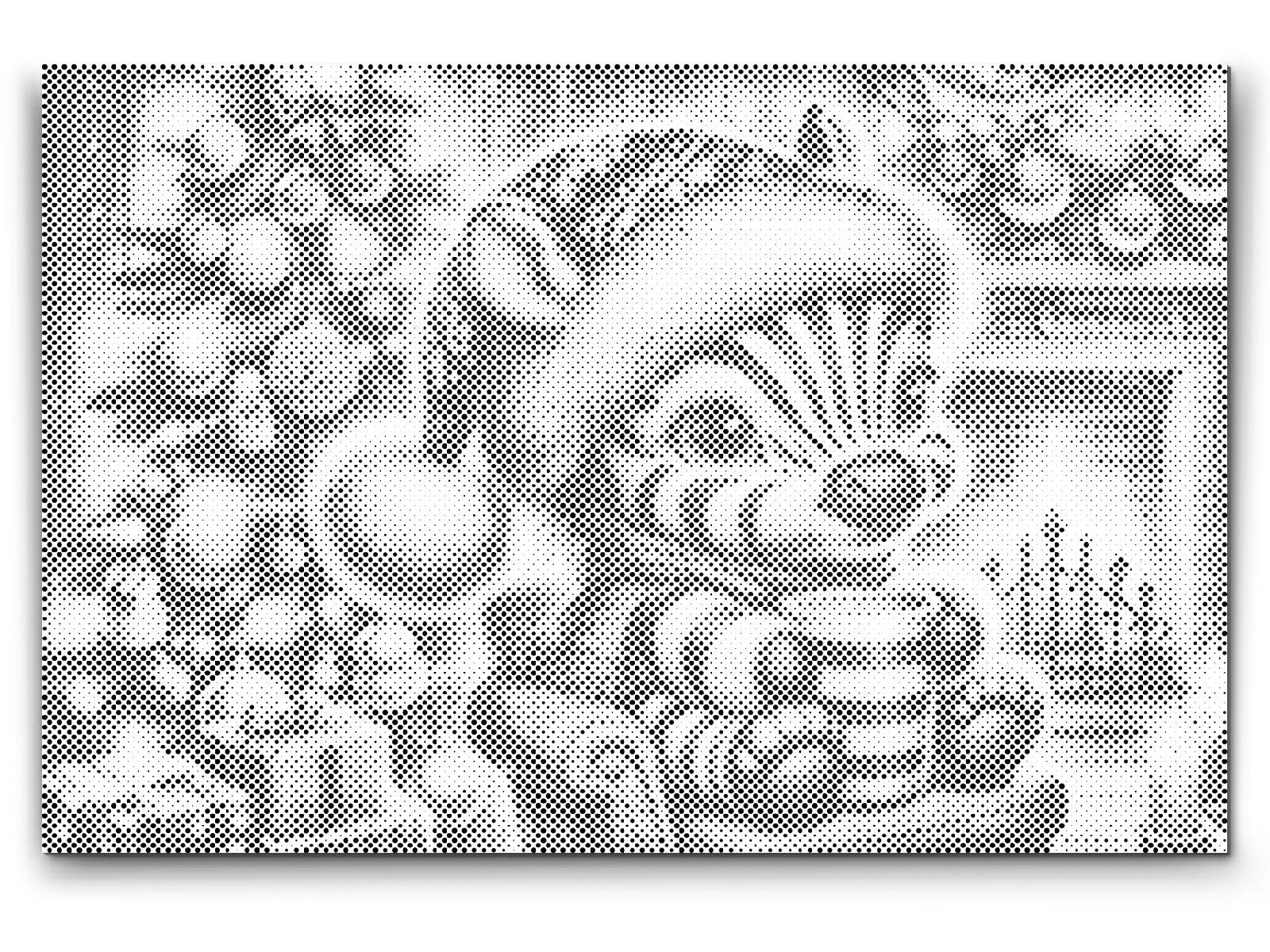 Christmas zebra and a cup of coffee - Dottingo