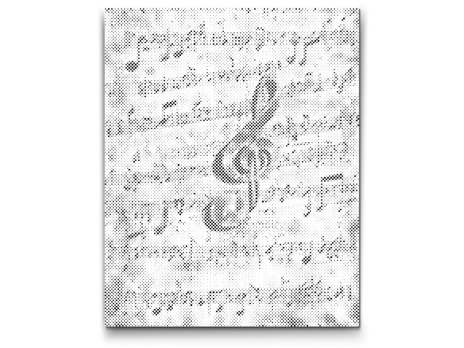 Rainbow notes and treble clef - Dottingo