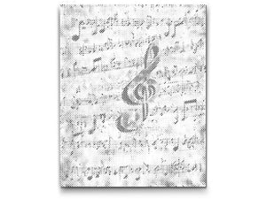 Rainbow notes and treble clef - Dottingo