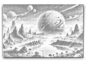 Abstract planet in space - Dottingo