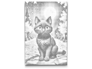 Black cat in autumn - Dottingo