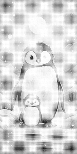 Cute penguins - Dottingo
