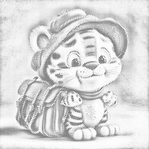 Cute tiger with a backpack - Dottingo