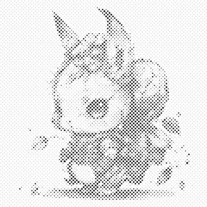 Hare with a backpack from leaves - Dottingo