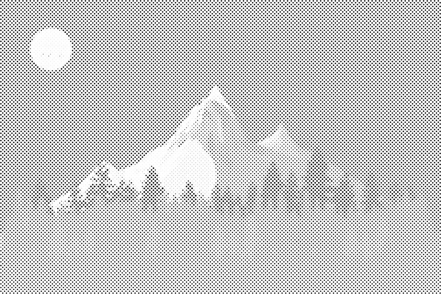 Mountains at Night - Dottingo