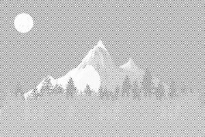 Mountains at Night - Dottingo