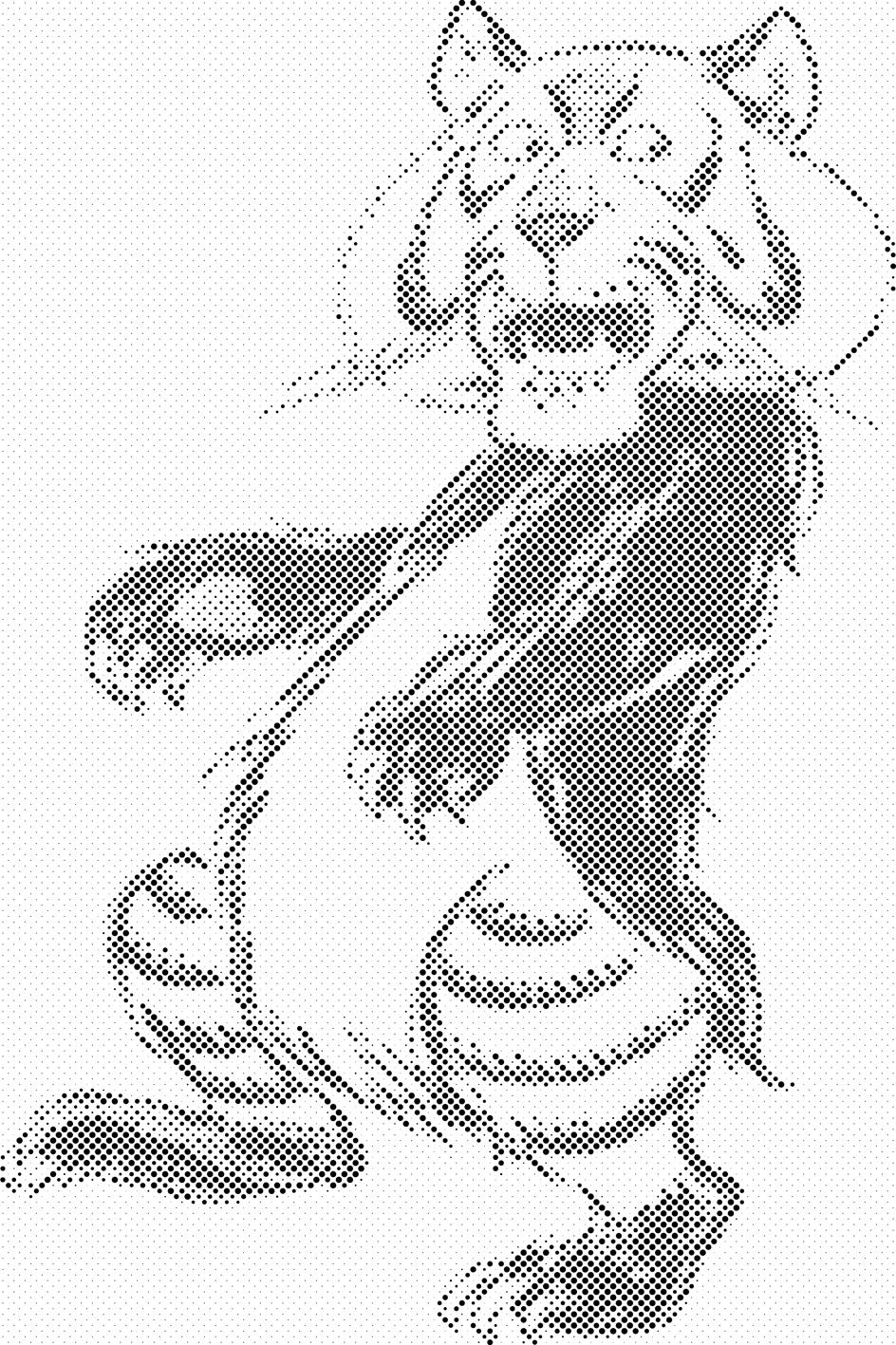 B/W Lion - Dottingo