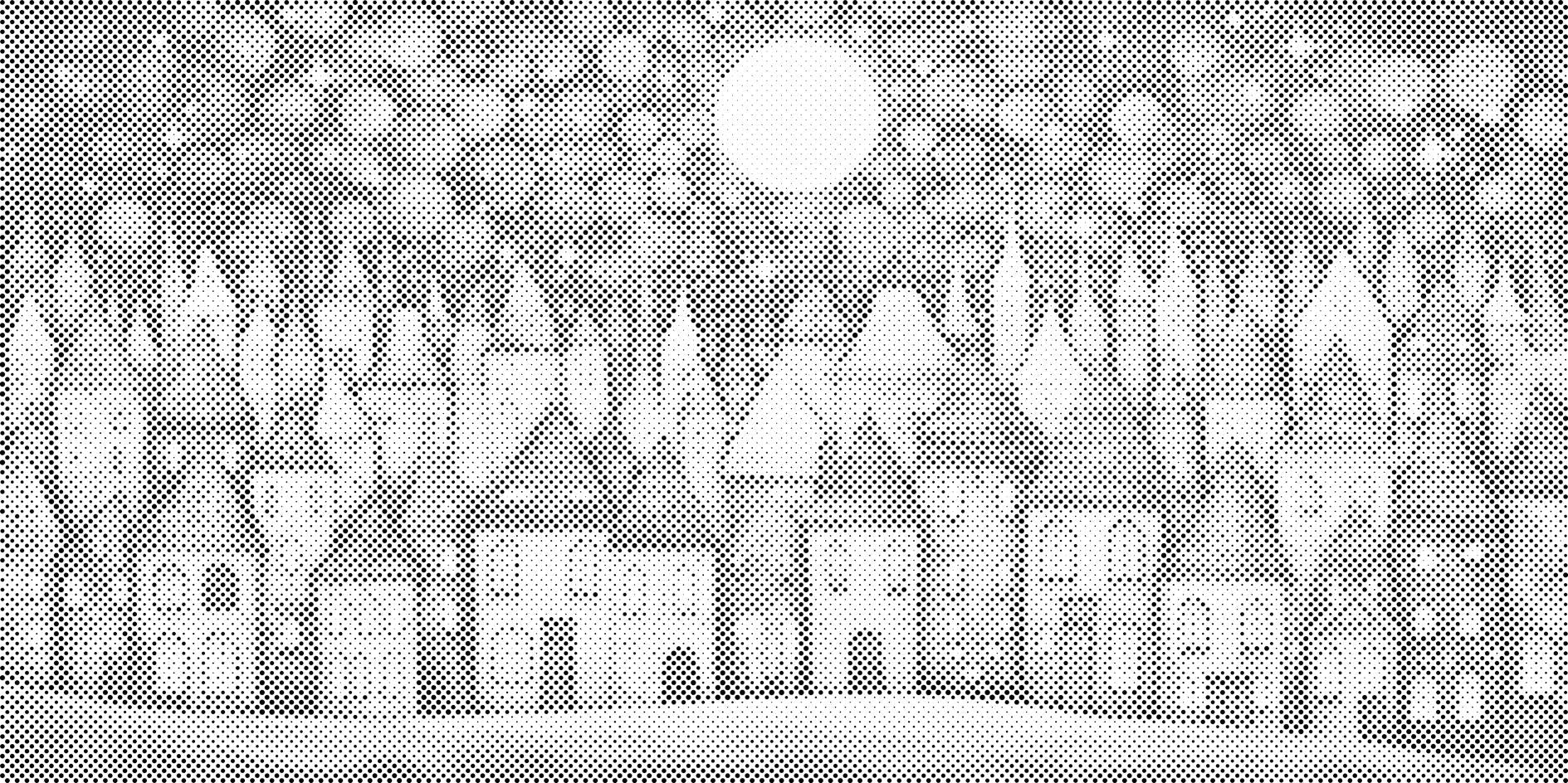 Little houses at night - Dottingo